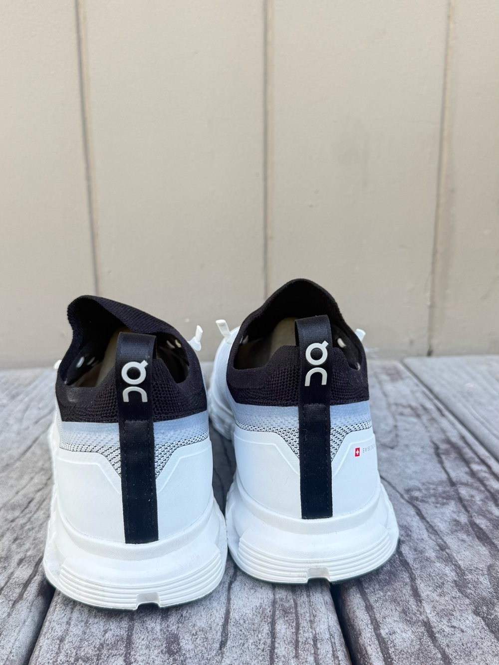 On Cloud Versa White Black Men’s Running Shoes Size 12 Excellent Condition - Picture 4 of 9